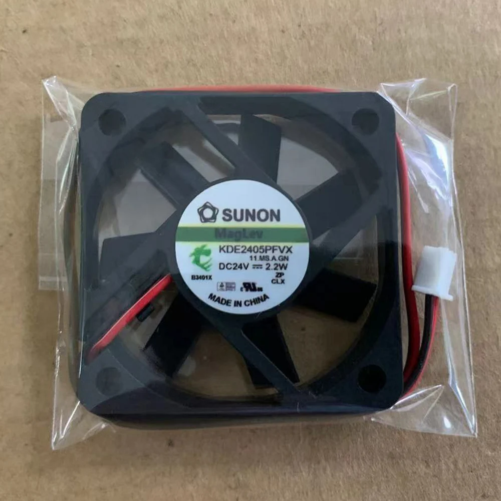 NEW KDE2405PFVX DC24V 2.2W Drive Fan 2-wire 50*50*10mm Inverter Cooling Fans 2 Pin DC 24V 2.2W