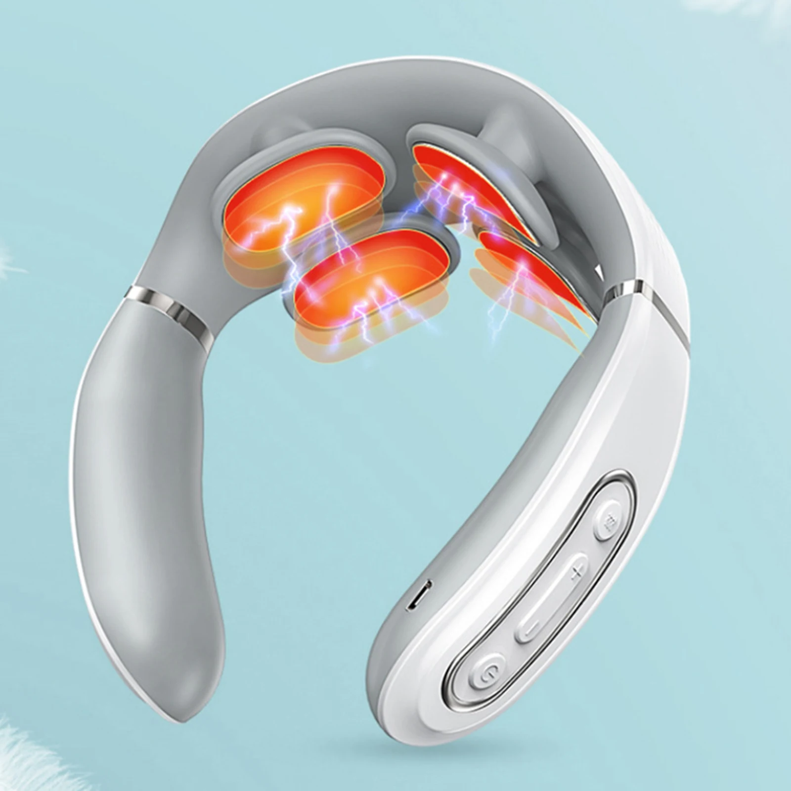 

Neck Massager 5 Modes for Neck Relax Health Care Home Travel Rechargeable