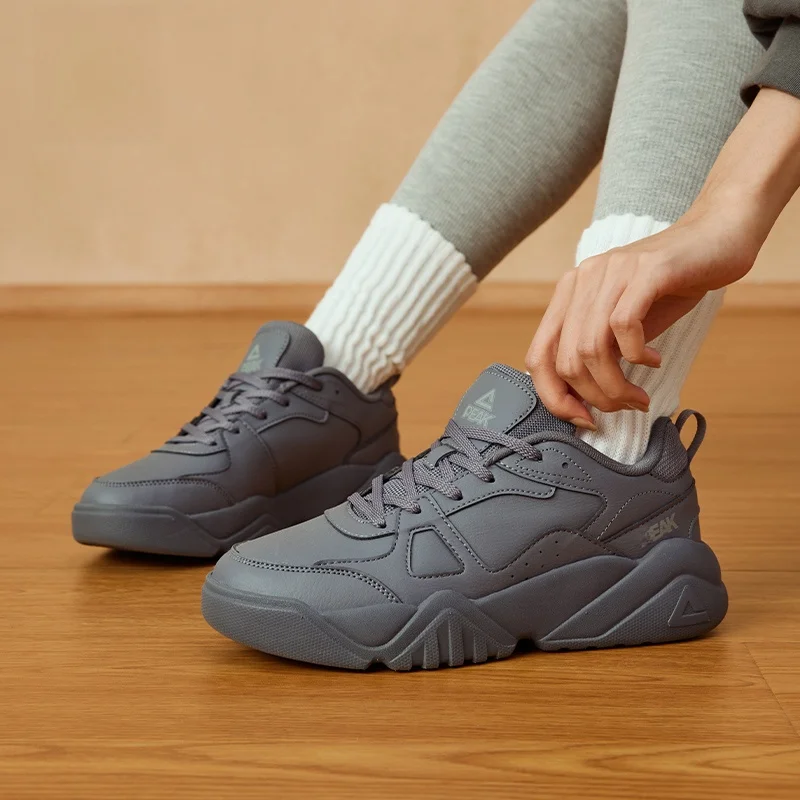 

Peak Women's Low-Top Faion Sports oes Spring Autumn Casual Dad oes Lightweight Versatile Comfortable Walking Sneakers
