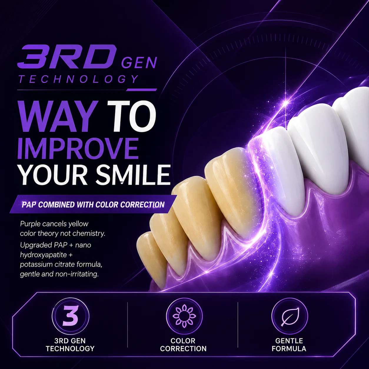 1/7 Pairs Teeth Whitening Strips for Whiter-Looking Smile, Flexible Tooth Strips Easy to Apply for Daily Cosmetic Care