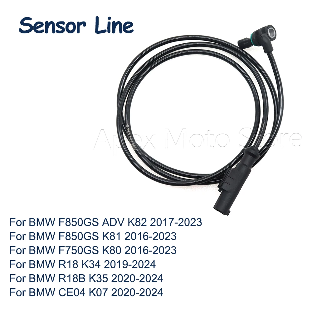 

For BMW F850GS ADV K82 2017-2023 F850GS K81 F750GS K80 2016-2023 R18 K34 2019-2024 R18B K35 CE04 2020-2024 Wheel Speed Sensor