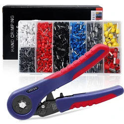 Crimping Pliers & Ferrule Terminals Set Tube Bootlace Terminals Kit Hand Tools Electrician Crimper Wire Connection Repair Clamp