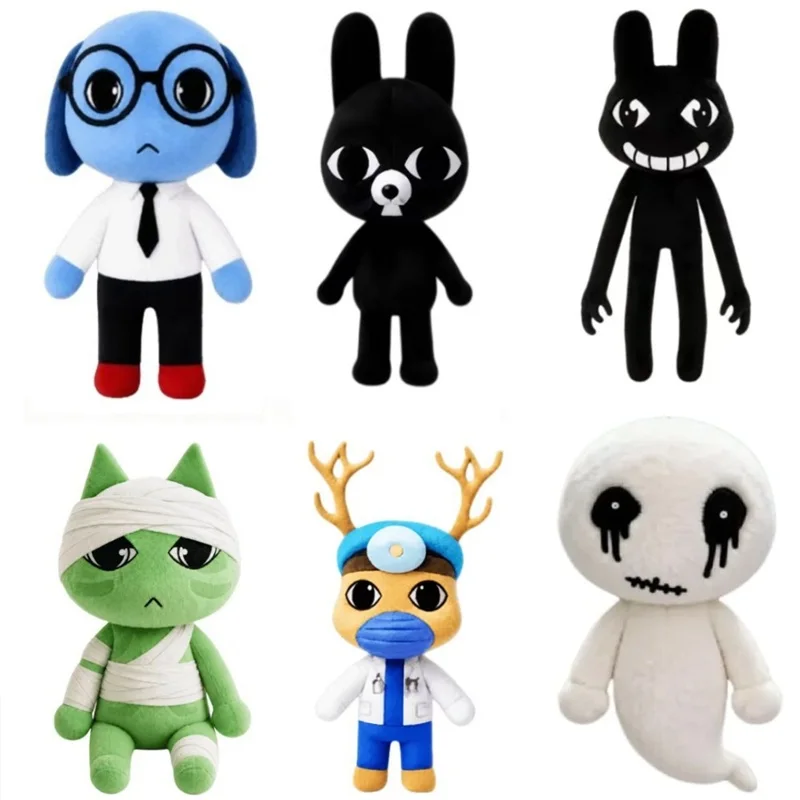 Peluche Animal Hospital Anomalies Jeu d'Horreur, Gato, Perro, Pingüino, Conejo, Muñeco de Peluche, Regalo de Cumpleaños para Fans