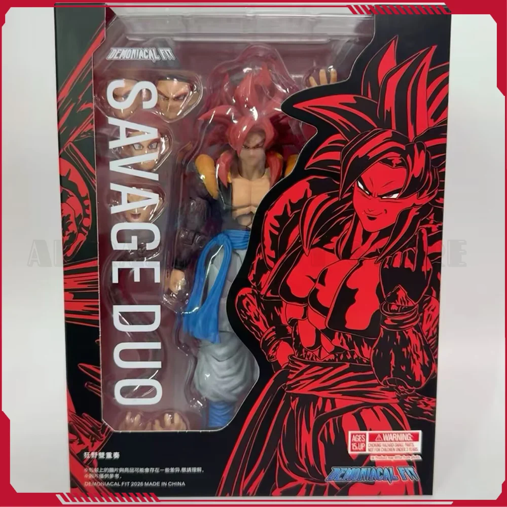 

IN STOCK Demoniacal Fit Super Saiyan 4 Gogeta Action Figure Dragon Ball Z GT 3.0 Figure Figurine SHF SSJ4 Gogeta Anime Model Toy