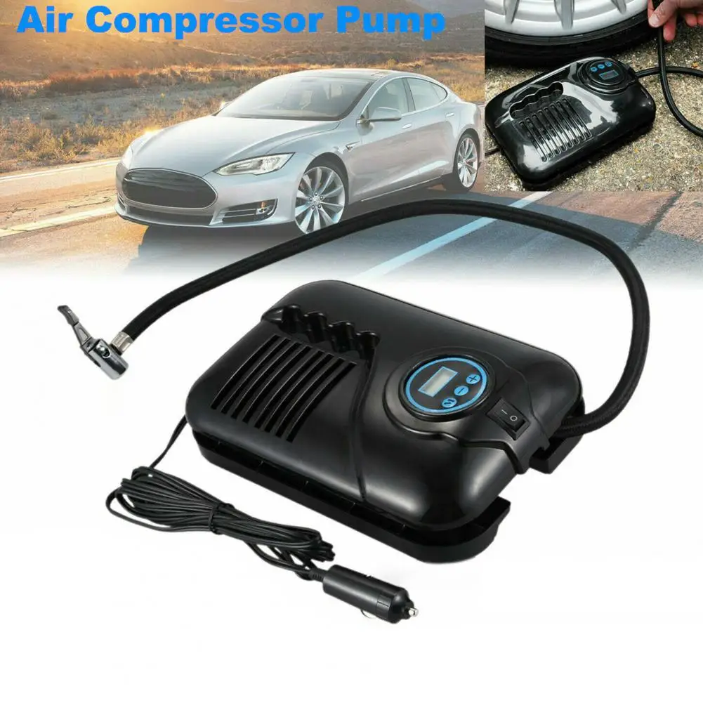 12V 150PSI Car Air Pump Electric Tyre Inflator Pump LED Lamp Car Air Compressor For Motorcycle Bicycle Tire Wireless Portable