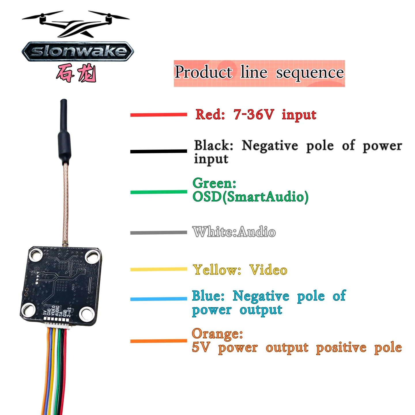 SLONWAKE 5.8GHz 64CH VTX FPV โ - Vtx Video Transmitter บทวิจารณ์และราคา