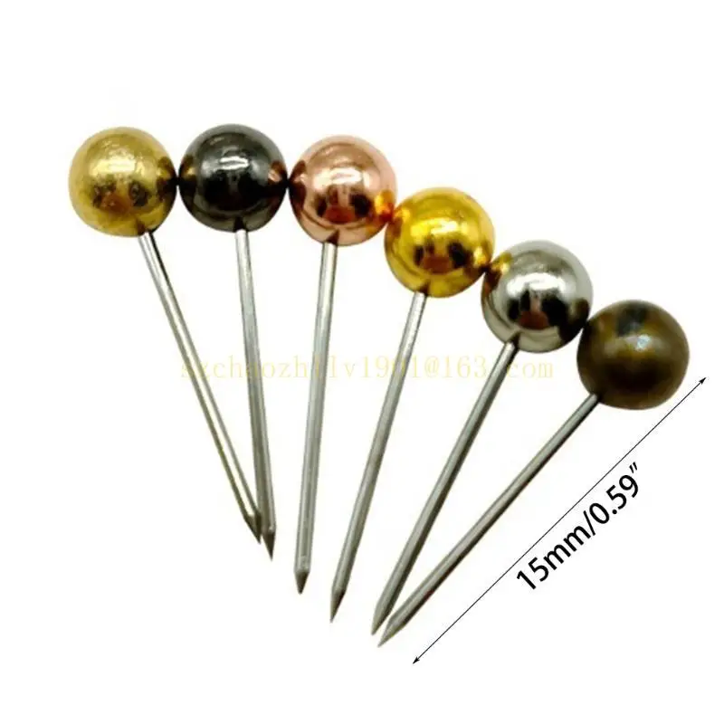 62ka ball-shape pushpin map pin สำหรับ bulletin board ผนังรูปภาพ, pin เย็บผ้า
