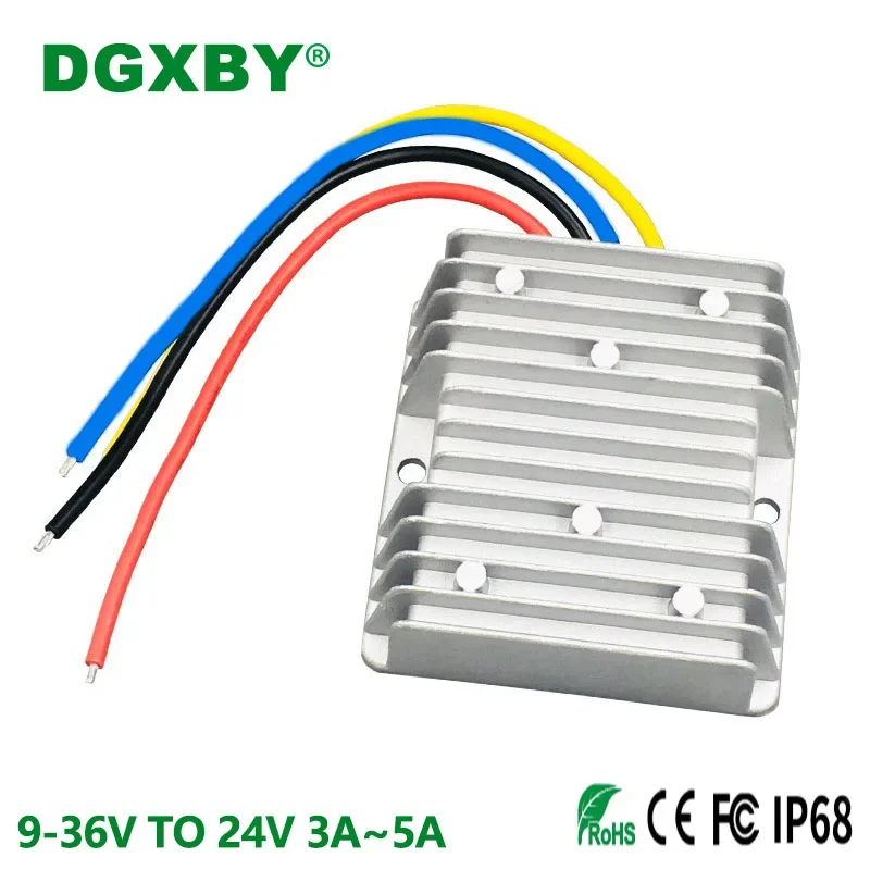 Lsolated 12V24V36V48V TO 24V 1A 2A 3A 5A 8A 10A DC Power Converter 9V~60V TO 24V Vehicle Equipment Step-down Module CE FCC