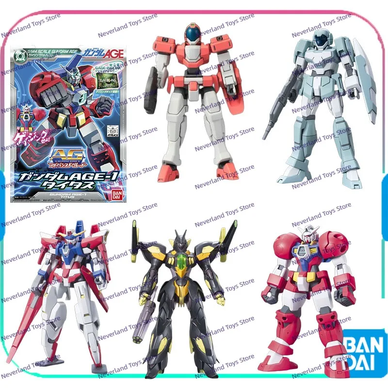 

Bandai Original GUNDAM AGE HG AG Series GENORCE CUSTOM DORADO G-BOUNCER KHRONPS Аниме Фигурка Сборка Модель Игрушки