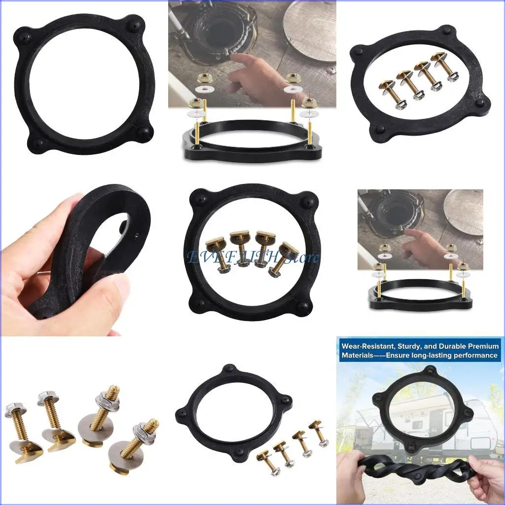 

124B 385310063 Туалетный фланцевый уплотнение и монтажный комплект замены предотвращает утечки долговечные