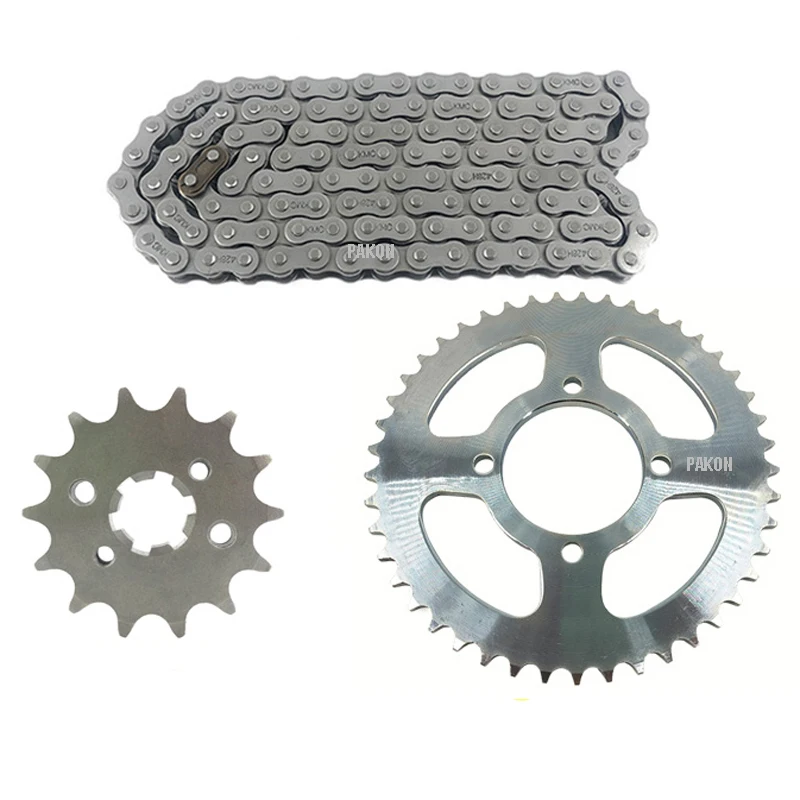 

Motorcycle Drive Chain Sprockets Set for Yamaha Jianshe YBR125 JYM125 JS125 2006-2007 2020 Motorbike Transmission Gears Kit