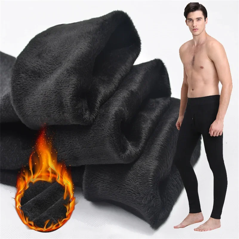 

For Johns Big Size Underwear XL Long Weather In Leggings Fleece To Men Wear Cold Winter Thick Thermal 6XL