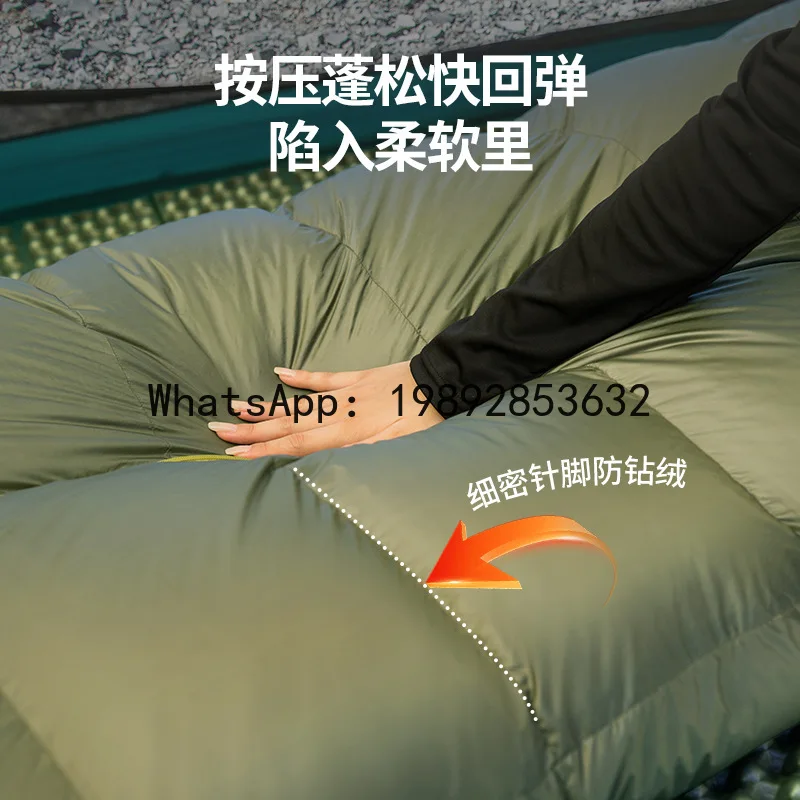 Z6  Duck Down Sleeping Bag Outdoor Adult Cold Protection Warm Down Sleeping Bag Single