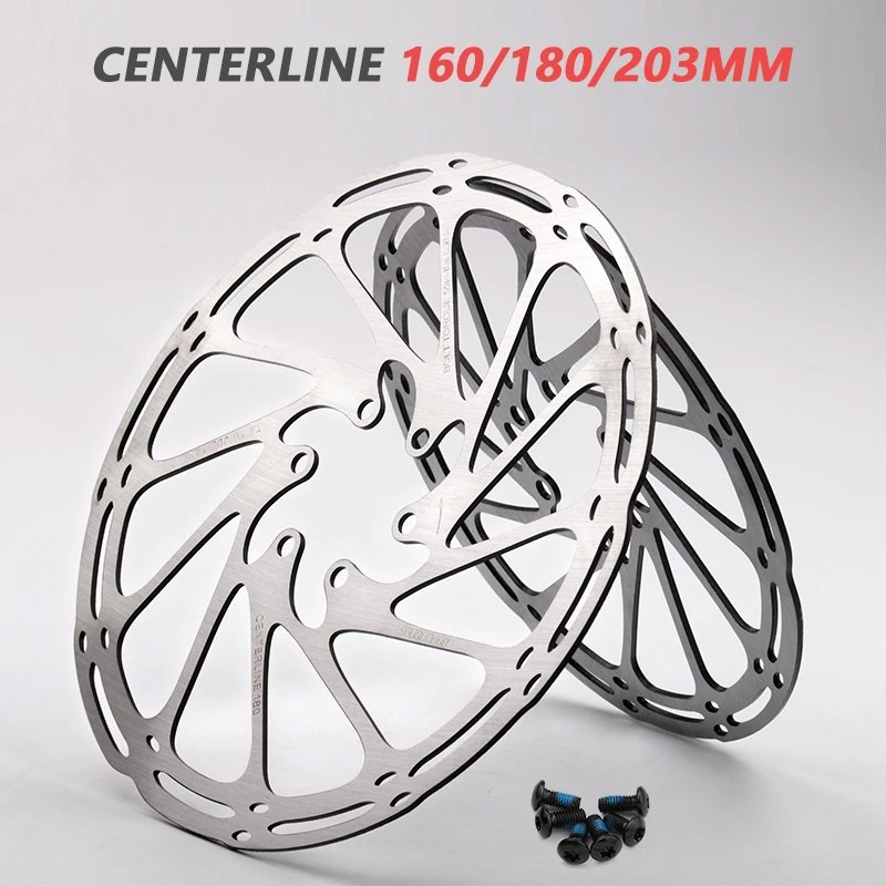 Centerline Disc Brake Rotor, Mountain Bike Brake Disc - 160mm / 180mm / 203mm