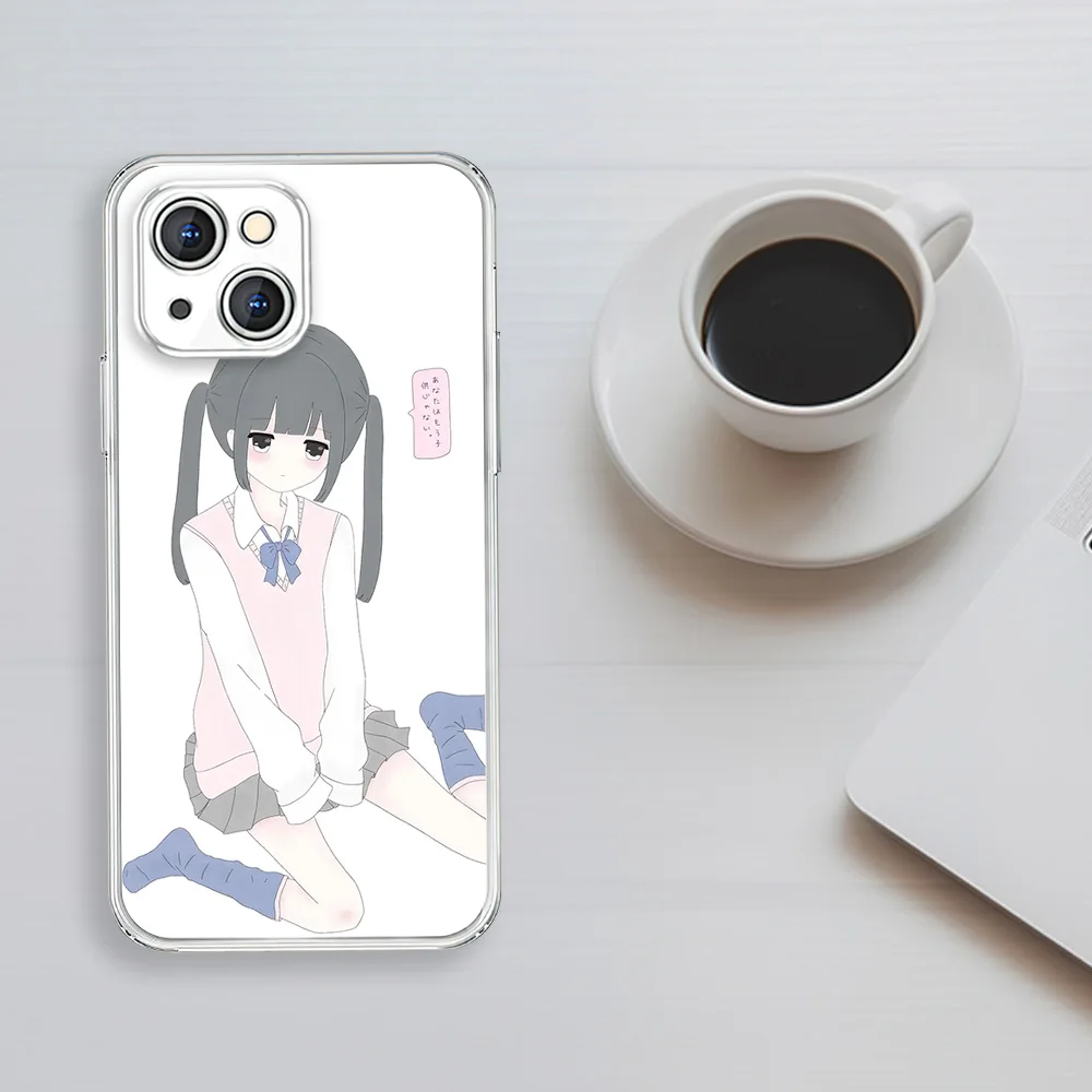 SEIRASSIM japanese anime girl Phone Case For Samsung Galaxy A72 A52 A05 Lite Soft Phone transparent Cover