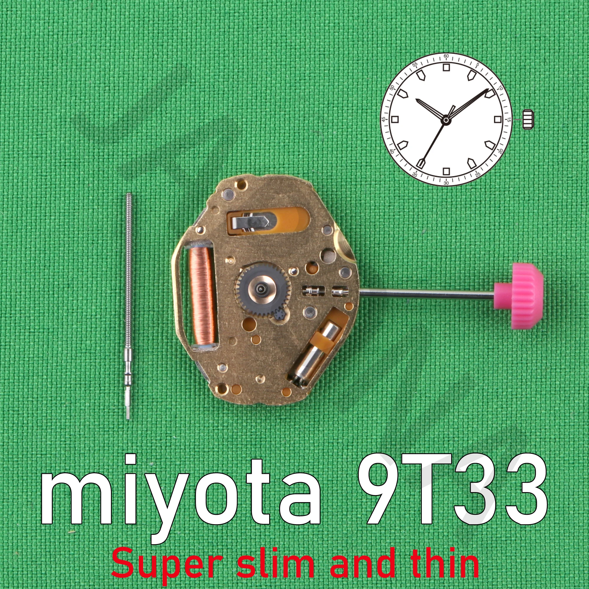 miyota 9t33 movement Super slim movement quartz movement Perfect for designs with an ultra-thin profile japan movement