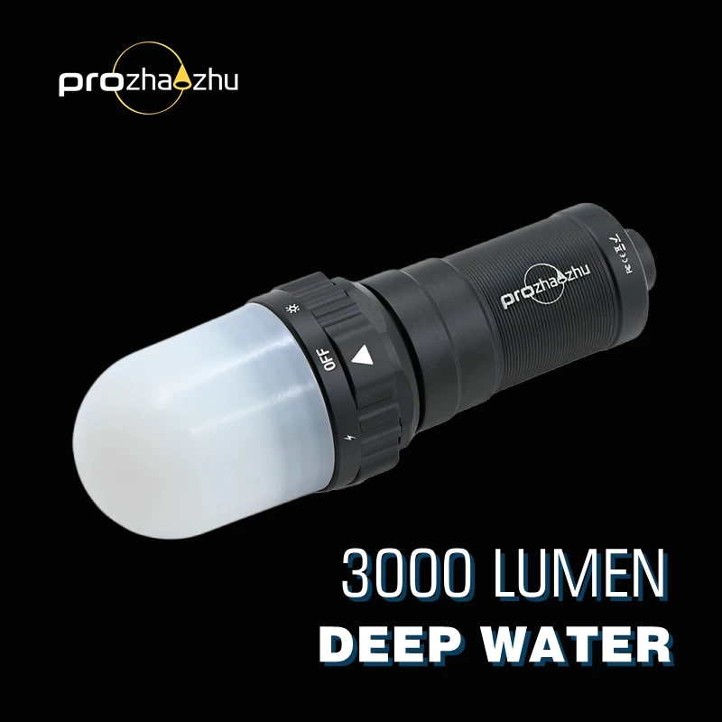 

Стробоскоп для дайвинга, 3000 люмен, IP68, 200 м, перезаряжаемый подводный маяк, сигнальные огни