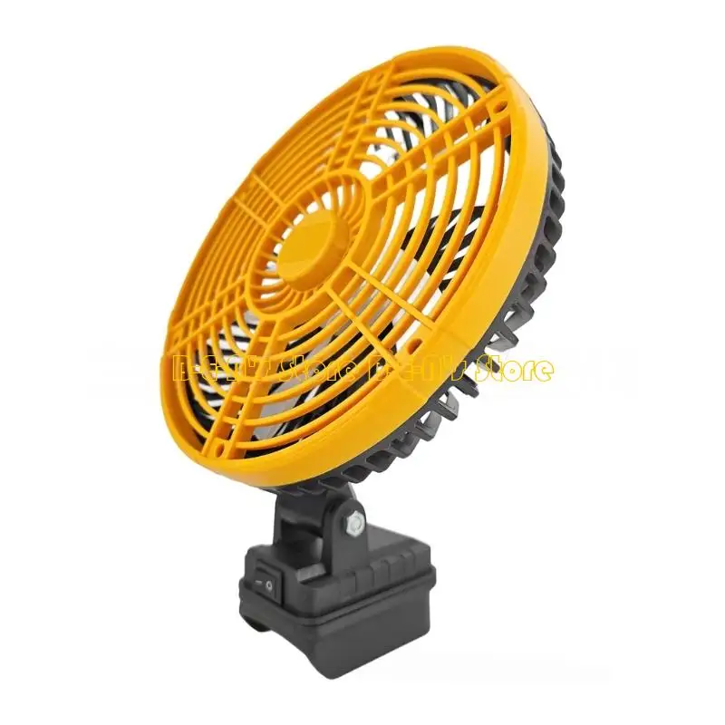 Y1AD Battery Cooling Fan with Desktop Stand for Fishing and Workshop Use