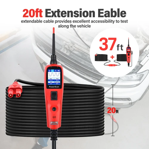 Autel Powerscan PS100 sistema de prueba de circuito automotriz 12V/24V Kit de sonda de prueba eléctrica automática herramientas de reparación de diagnóstico de coche