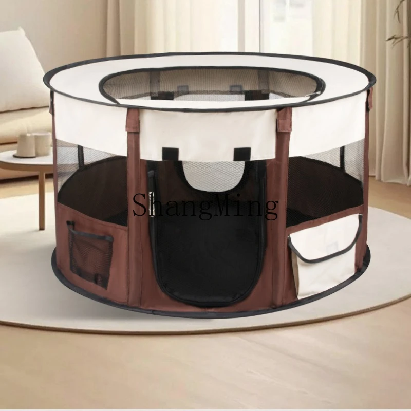 

SM Foldable Home Portable Storage Round Pet Cage Cat Nest Fence Pet Tent