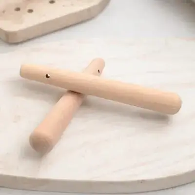 1 قطعة طفل خشبي الغذاء الخالط 150x21 مللي متر الطبيعية دائم الخشب مدقة مقبض طويل ل طفل تناول كوكتيل خشبي الخالط #6