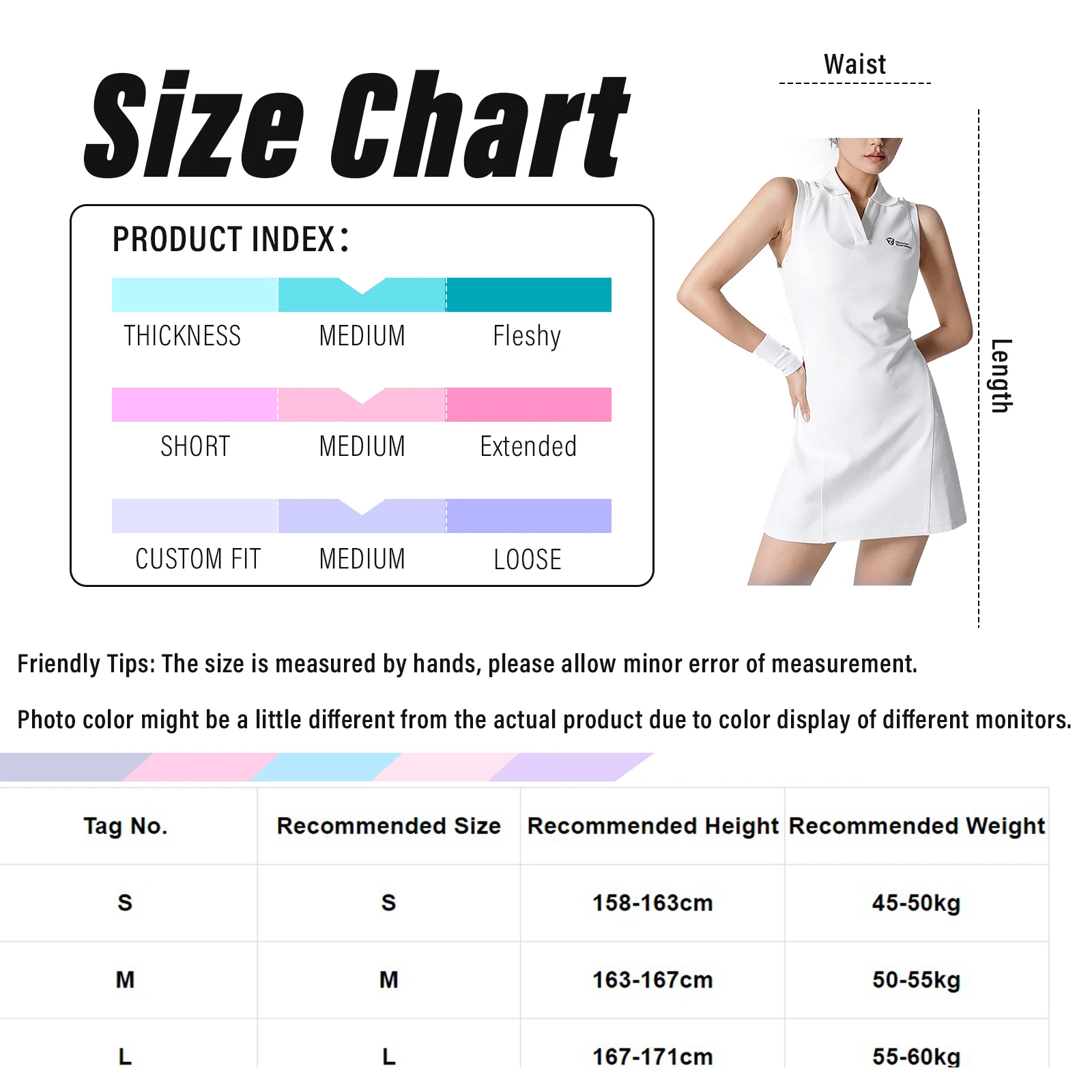 Womens Fashion Golf Tennis Dress Cutout Back Casual Solid Color Sleeveless Dresses for Sports Workout Golf Badminton Running