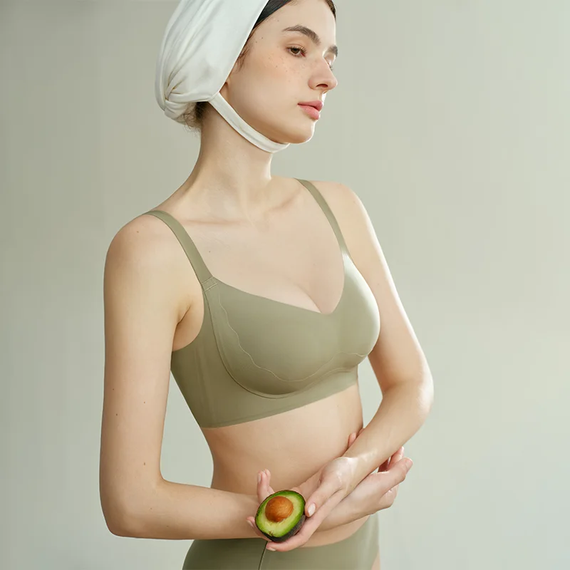 SUJIIN sujetadores de pechos grandes para mujer, Bralettes cómodos de realce inalámbrico, sujetador de talla grande de soporte de cobertura completa sin costuras para mujer