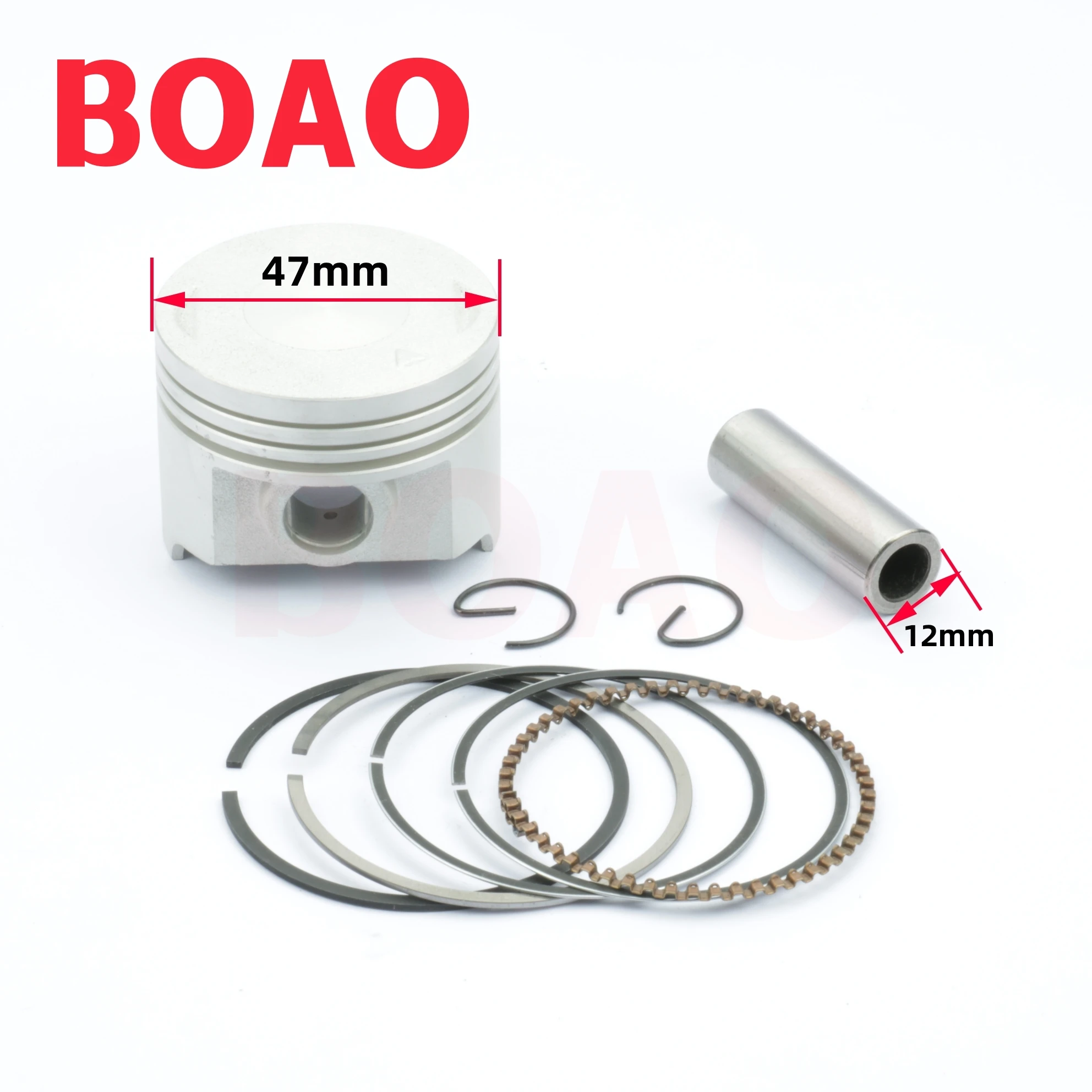 BM100 47mm Or Piston Ring Pin Kit For BAJAJ DISCOVER BM 100 BAJAJ102 BAJAJ 102 Motorcycle Engine Spare Parts