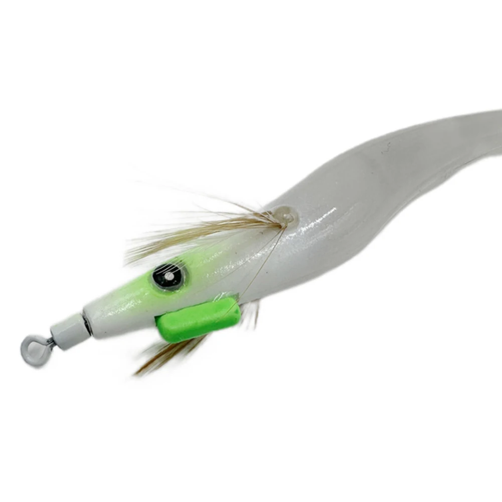 مضيئة إغراء الأخطبوط الحبار الصيد الطعم محاكاة مع خطاف صيد على شكل سمكة هوك إغراء هوك أدوات صيد الأسماك الخشب الروبيان الحبار السحر