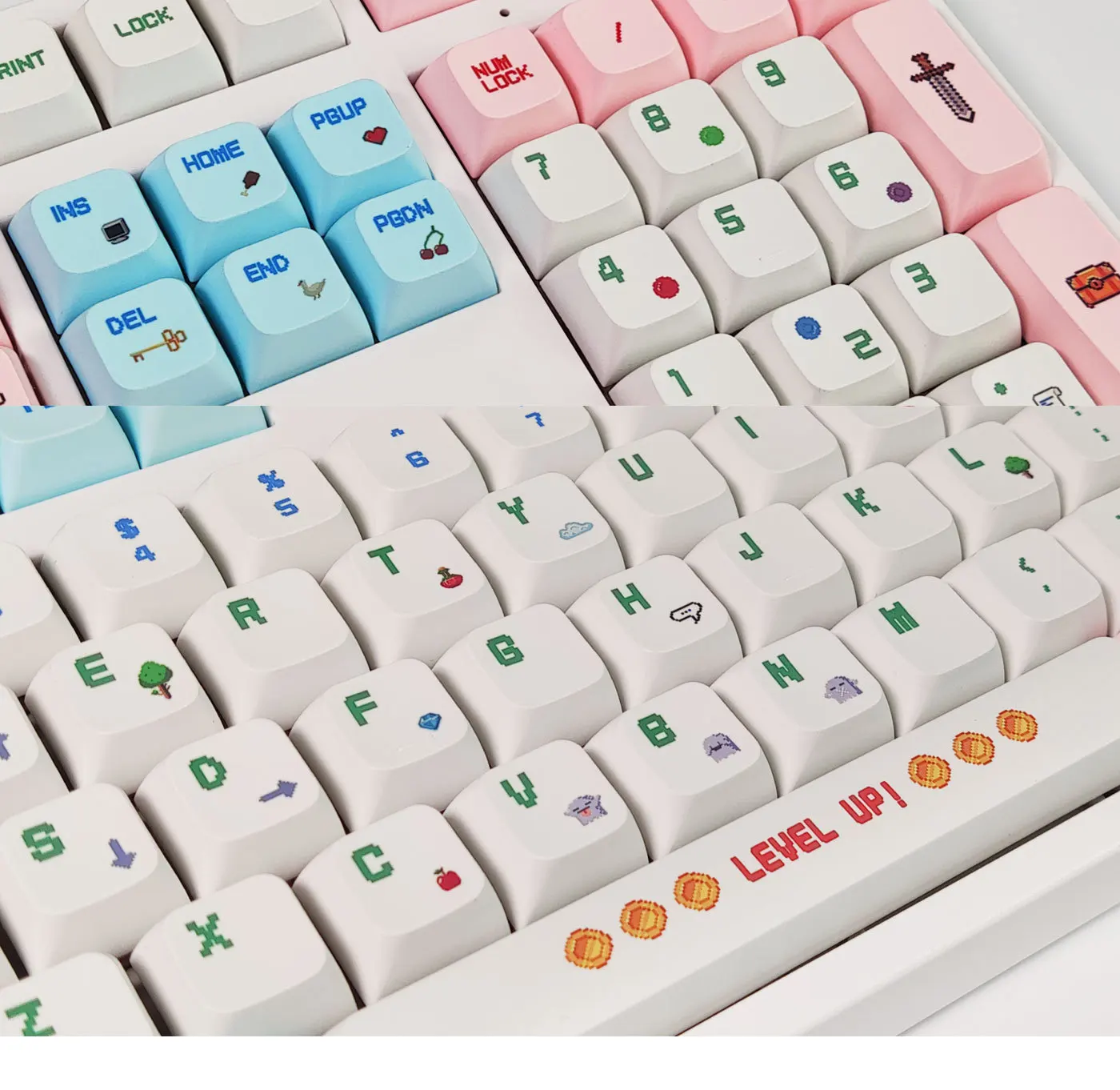 130 مفاتيح XDA PBT Keycap الشخصية الشخصية الإنجليزية الألعاب كاي كابس لطيف التسامي ل الكرز MX التبديل لوحة المفاتيح الميكانيكية