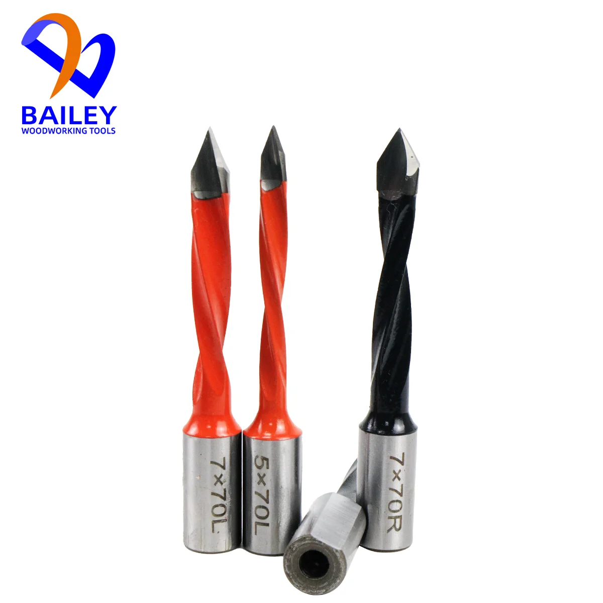 BAILEY 1PC 70mm Crown Through Hole Drill Bit European Type Woodworking Tool CNC Router Hole Making Tool