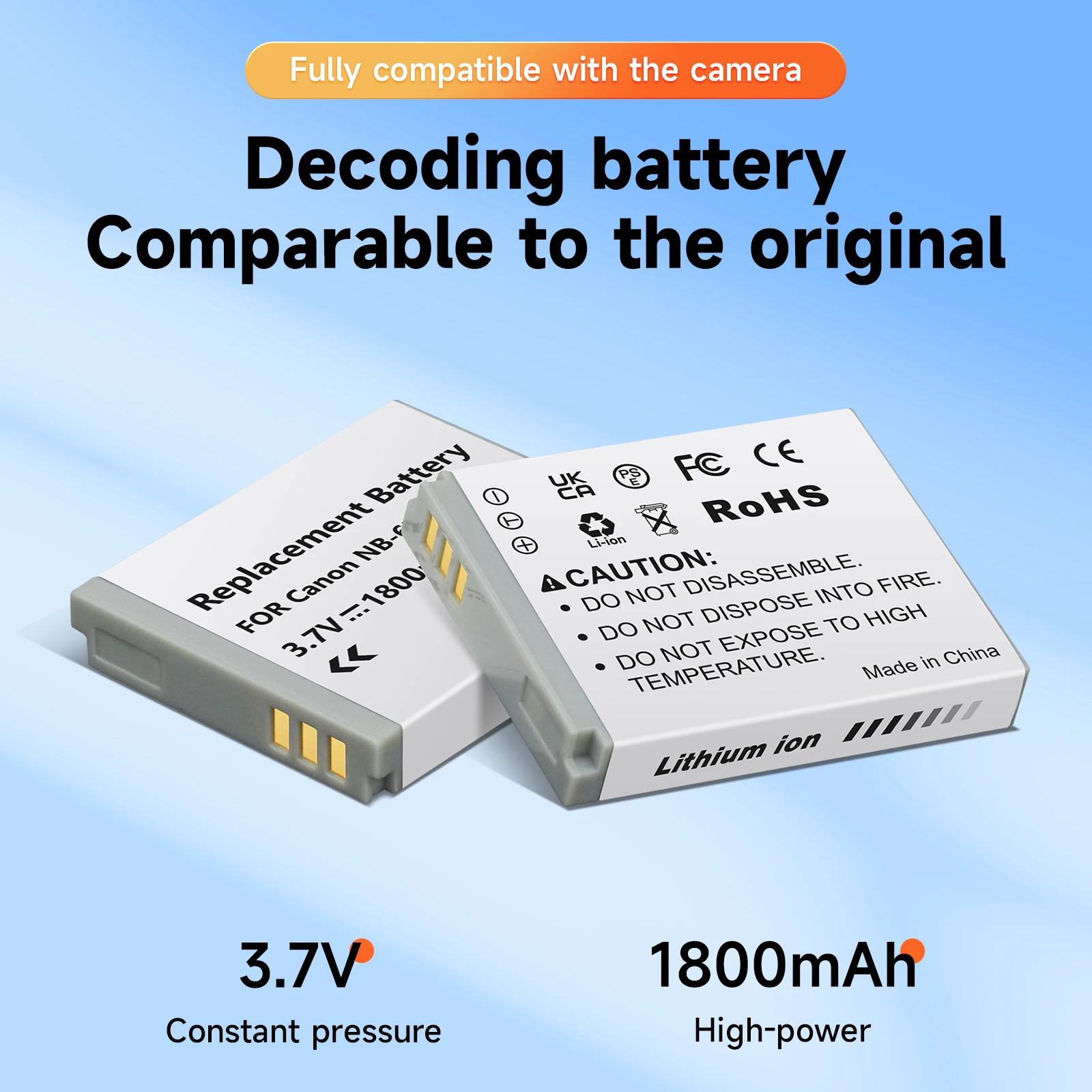 NB 6L NB6L NB-6L 1800mAh Battery For Canon PowerShot IXUS 310 SX710 SX700 SX240 SX275 SX270 SX280 SX510 SX500 HS S90 S95 D10 D30