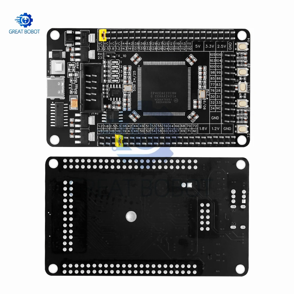 لوحة تطوير EP4CE6E22C8N FPGA: وحدة النظام الأساسية Altera Cyclone IV (2.5V) المتوافقة مع Arduino #5