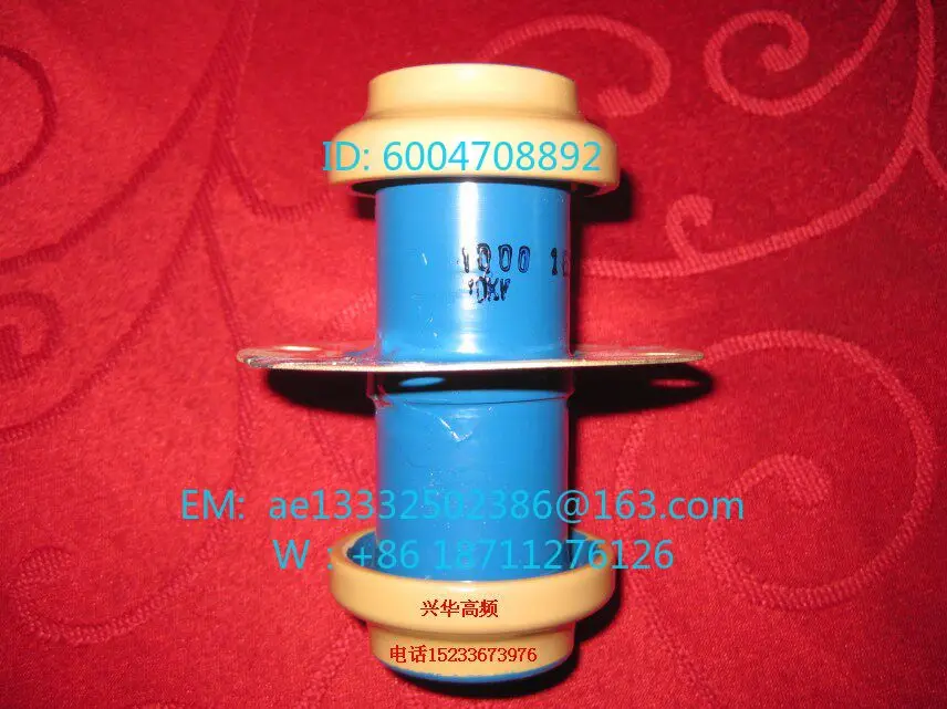 DB30088 1000PF 10KV 60KVA High Frequency Radio Frequency Dryer High Pressure Ceramic Porcelain Interpenetrating Capacitor