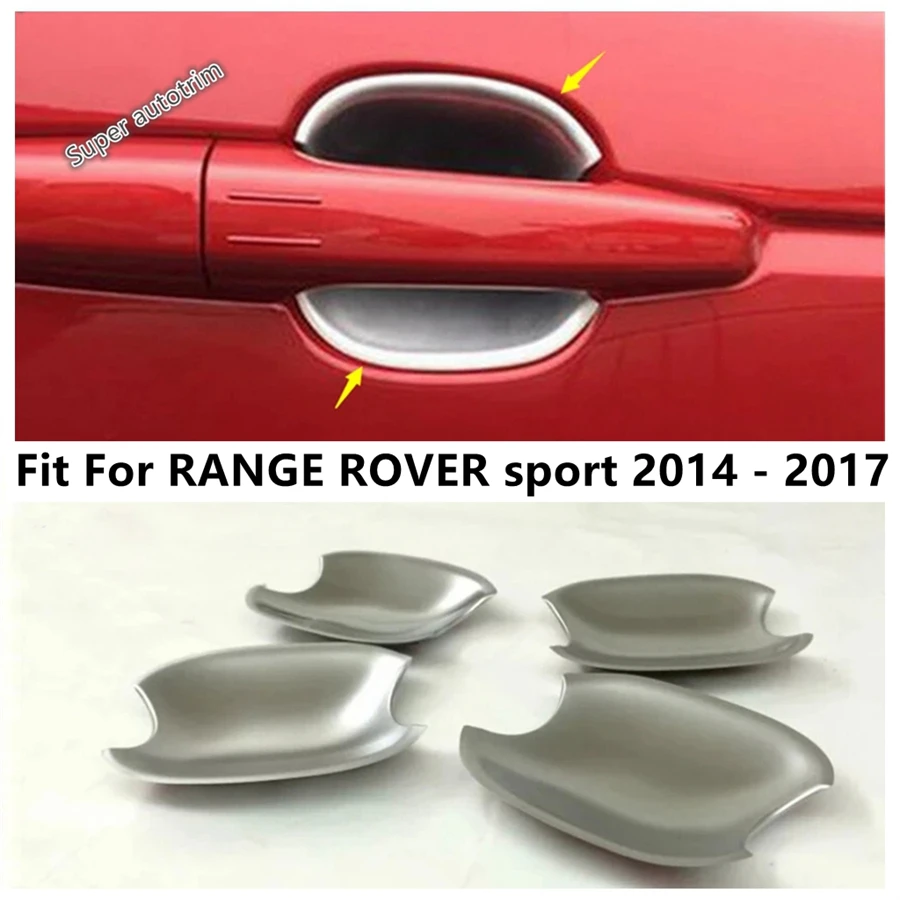 

Car Side Door Handle Bowl Decoration Cover Trim Fit For RANGE ROVER Sport 2014 2015 2016 2017 ABS Accessories Exterior Refit Kit