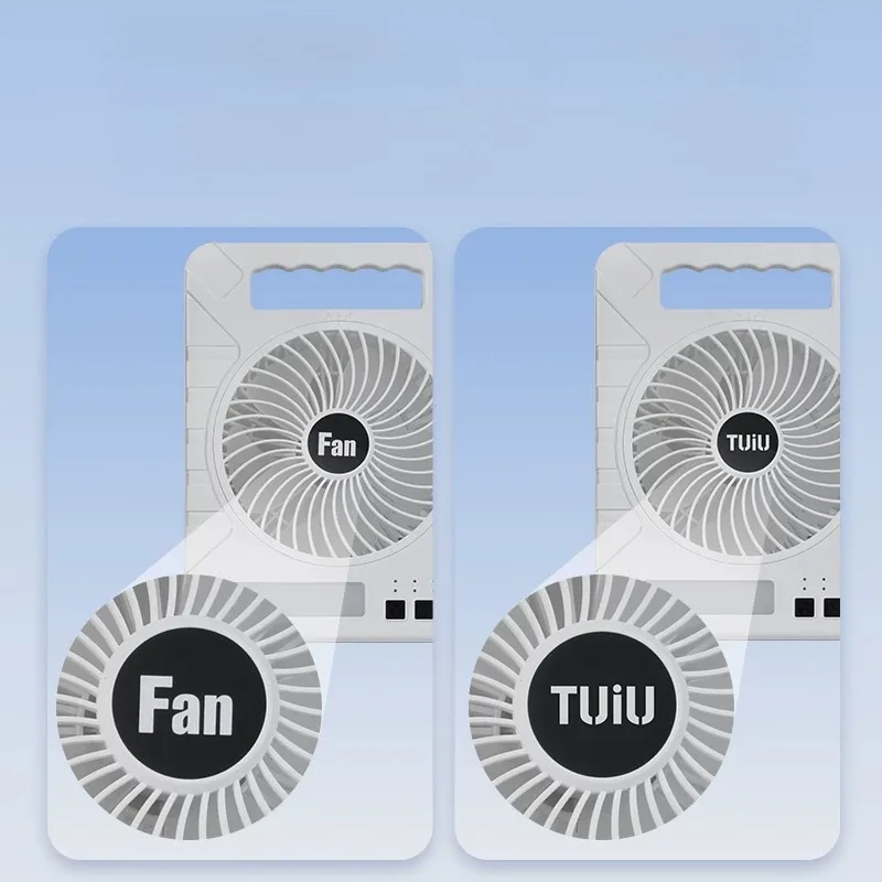 Solar fan, rechargeable electric fan, strong wind, long battery life, shaking head refrigeration, air conditioning fan,