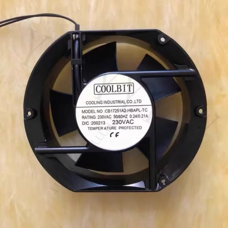 

Y+ ДЛЯ COOLBIT CB17251A2-HBAPL-TC AC230V 0,24-0,21A 17251 Охлаждающий вентилятор 17 см