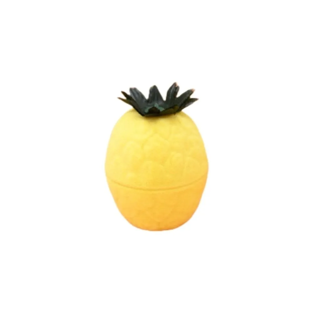 

Anti-collision Cherry Necklace Organizer Grape Strawberry Fruit Ring Box Orange Pineapple Flocked Jewelry Box