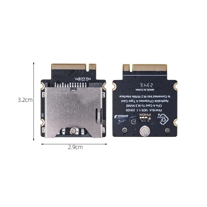 

CFExpress Type-B CFE-A To M.2 M-Key NVMe Adapter Card, Supports PCIe 3.0 4.0 X2