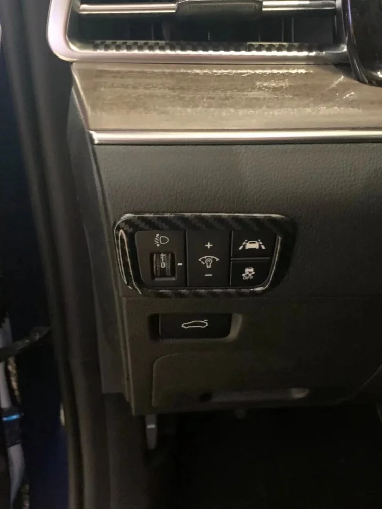 For Kia K5 Optima 2020-2022 ABS Car air outlet/steering wheel/headlights adjustment Interior trim accessories