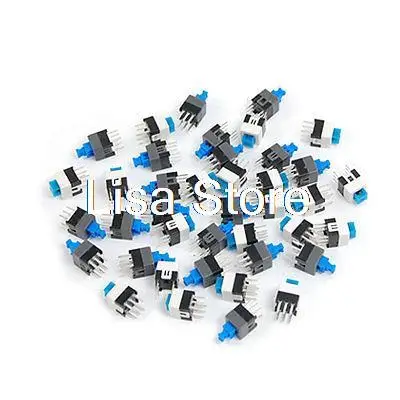 

7 x 7mm PCB Latching Tactile Tact Push Button Switch Locking 6 Pin