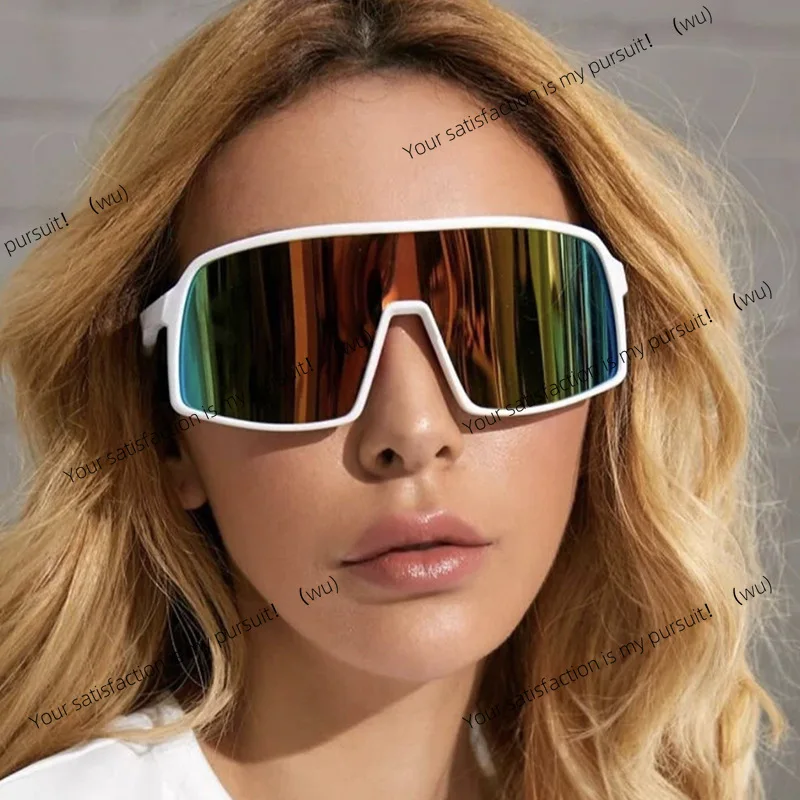 Colorful One-piece Cycling Sunglasses Windproof Sports Shades Fashion Eyewear For Women