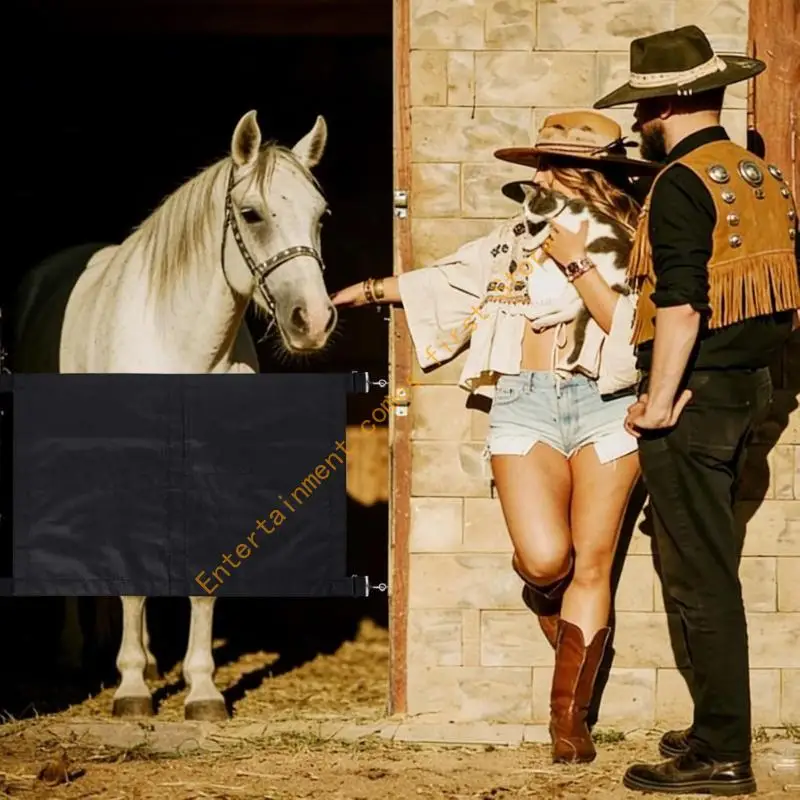 Horse Enclosure Fence With Adjustable Fasteners For Custom Fit And Security 55KD