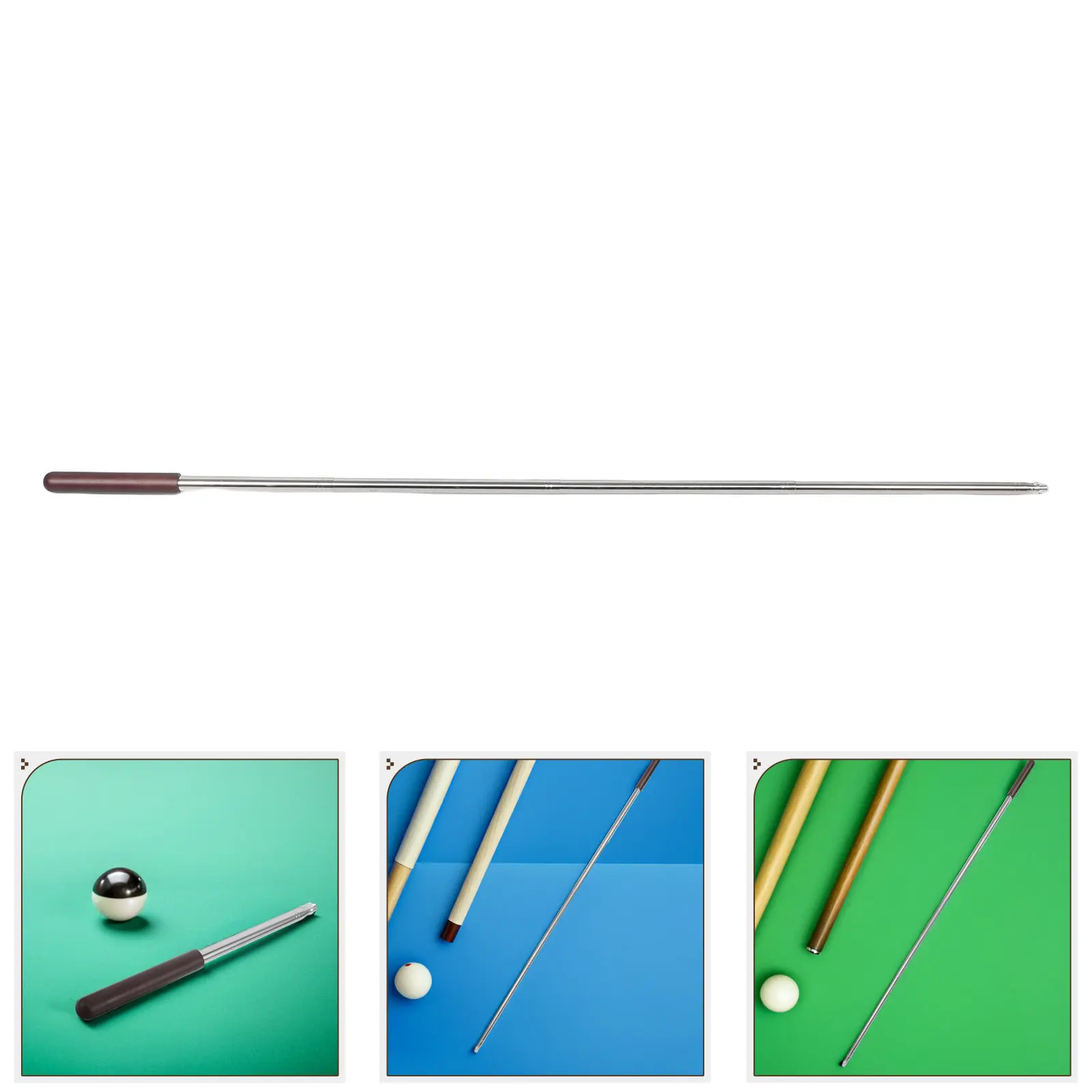

Retractable Pool Cue Bridge Stick 14-63 Inches High-Strength Telescopic Rest Rod Non-Slip Wood Handle Adjustable for Snooker