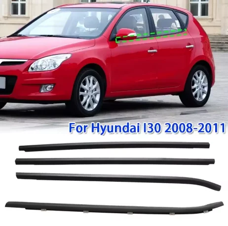 

4Pcs Car Window Weather Strip Waterproof Pressure Strip Sealing Strip For Hyundai I30 2008-2011