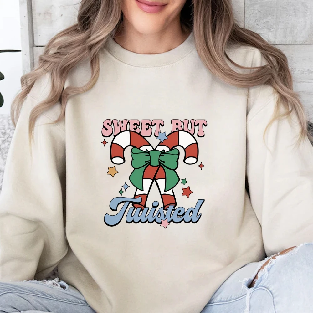 Crew neck casual moletom estilo natal gráfico pulôver manga longa algodão moda outono camisola unisex casal camisa