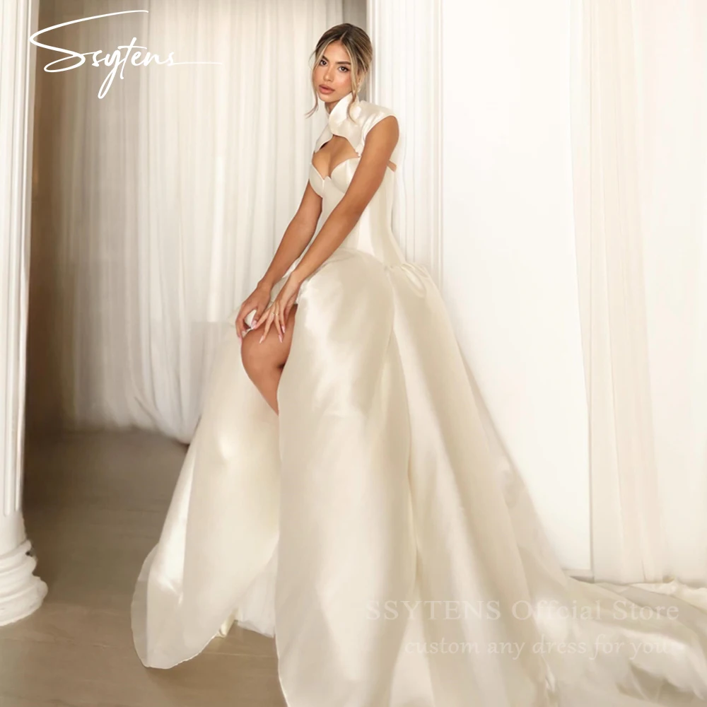 SSYTENS Elegant A Line Wedding Dresses For Women Sweetheart Customized vestido novia Long Reception Party Bride Dress Customized