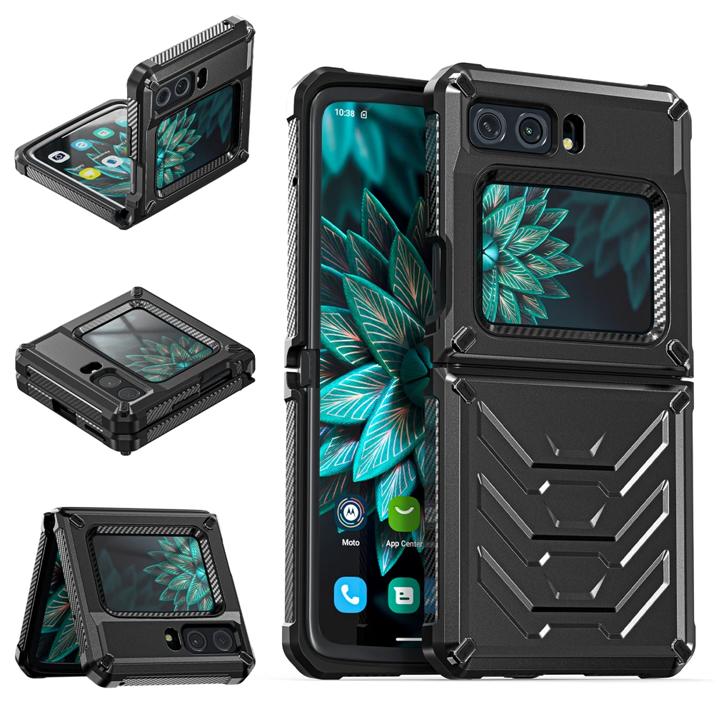

Роскошный чехол Motorola с поддержкой беспроводной зарядки для Moto Razr 2022, защитный чехол для камеры с коробкой