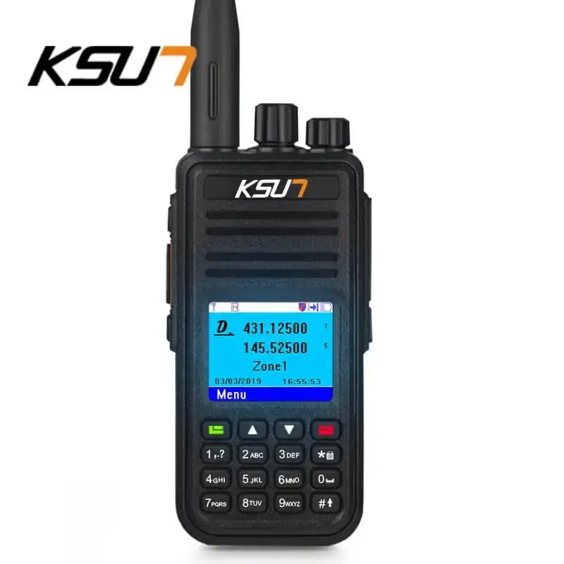 DMR Radio Digital Walkie Talkie GPS DMR Ham Radio Amador 5W DMR VHF UHF Dual Band Compatible with Mototrbo/TYT DMR  KSUN X-DM9