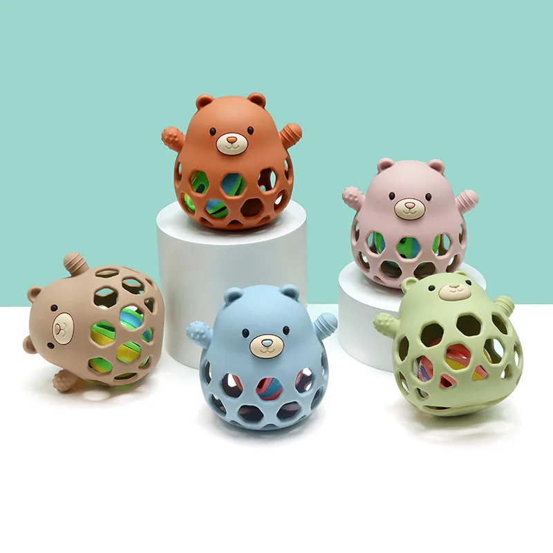 

Red Panda Manhattan ball can be grasped to soothe infants and toddlers, hand-grasping ball toy can be boiled